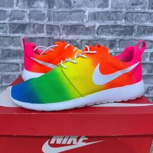 Nike Roshe One Triple White Tie Dye Custom 511881-112 Mens Size 11 New